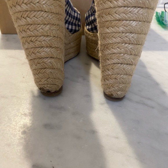 CHRISTIAN LOUBOUTIN
Blue/White Gingham Canvas Menorca 130 Espadrille - Picture 5 of 6